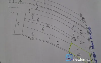 Działka, zadbana 41 ar - Bączal Dolny, gmina Skołyszyn przy gminnej drodze asfaltowej - Działki na sprzedaż