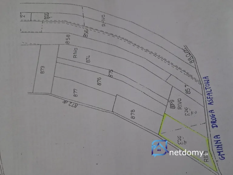 Działka, zadbana 41 ar - Bączal Dolny, gmina Skołyszyn przy gminnej drodze asfaltowej - Działki na sprzedaż