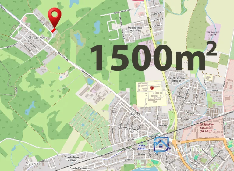 Działka budowlana na sprzedaż Wałcz - 1500 m2 - Działki na sprzedaż