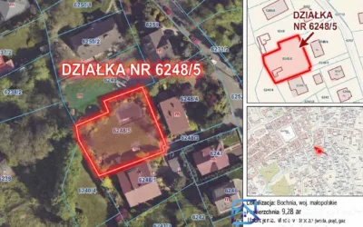 Bochnia - działka budowlana 928 m2 w centrum miasta ! budowa domu - Działki na sprzedaż