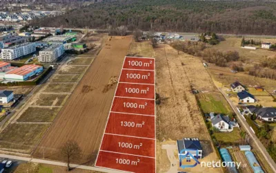Działka budowlana 1000 m2 pod dom Nowy Dwór Mazowiecki - Działki na sprzedaż