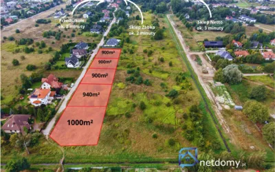 Działka budowlana 900 m² przy lesie – ul. Mochtyńska, Warszawa Białołęka - Działki na sprzedaż