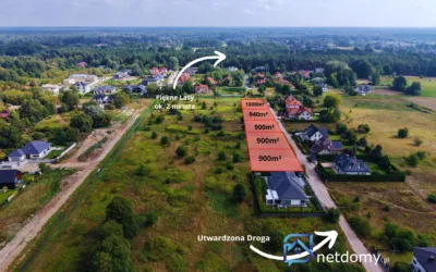 Działka budowlana 900 m² przy lesie – ul. Mochtyńska, Warszawa Białołęka - Działki na sprzedaż