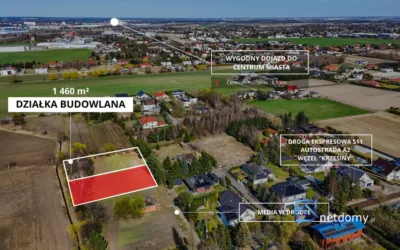 Działka budowlana 1460 m² Poznań Pokrzywno przy Ropczyckiej - Działki na sprzedaż