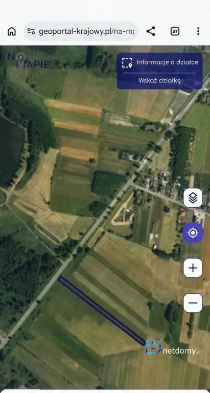 Działka rolna na sprzedaż – Dobrut, gmina Orońsko