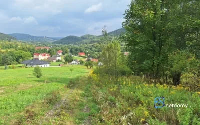 Działka z widokiem na góry blisko Jeziora Mucharskiego