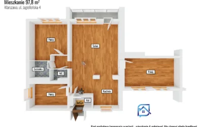 Praga-Północ | 4 pokoje 97,8 m² z loggią, miejscem postojowym i piwnicą – ul. Jagiellońska, 5 piętro - Mieszkania na sprzedaż