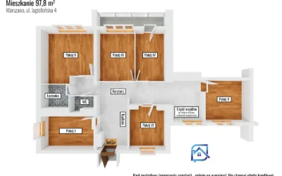 Praga-Północ | 4 pokoje 97,8 m² z loggią, miejscem postojowym i piwnicą – ul. Jagiellońska, 5 piętro - Mieszkania na sprzedaż