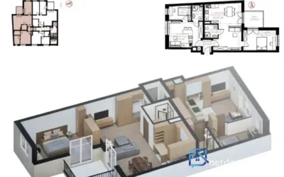 Nowoczesne 4‑pokojowe mieszkanie z balkonem, Kraków Krowodrza Chocimska - Mieszkania na sprzedaż