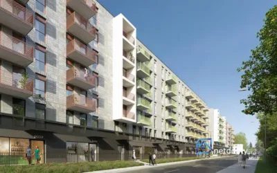 Łódź Widzew, kawalerka z balkonem w inwestycji Apartamenty Wodna - Mieszkania na sprzedaż