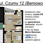3-pokojowe mieszkanie po generalnym remoncie Bemowo | ul. Czumy 12, balkon, winda, blisko metra - Mieszkania na sprzedaż