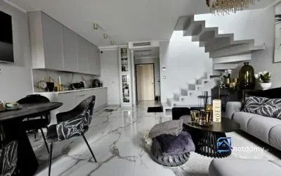 Dwupoziomowe mieszkanie 46,28 m2 z balkonem przy ul. Pigwowej we Wrocławiu