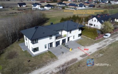 Solidny bliźniak 163 m² w Lesznie blisko Kampinosu - Netdomy