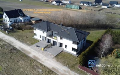 Solidny bliźniak 163 m² w Lesznie blisko Kampinosu - Netdomy