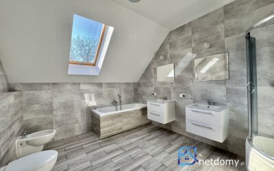 Dom bliźniak z ogrodem i garażem – Domasław 143 m2 - Netdomy