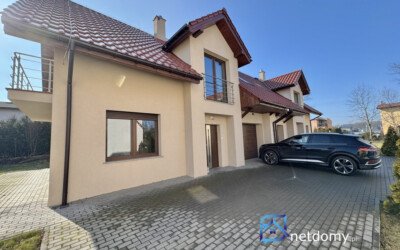 Dom bliźniak z ogrodem i garażem – Domasław 143 m2 - Netdomy