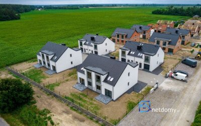 Nowy dom bliźniak z ogrodem i garażem - Miłoszyce, blisko Wrocławia - Netdomy