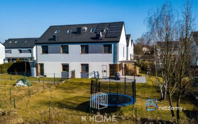 Nowoczesny dom bliźniaczy z ogrodem i fotowoltaiką - Wrocław Marszowice - Netdomy