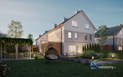 Nowoczesny dom szeregowy z ogrodem przy Parku Brochowskim we Wrocławiu - Netdomy