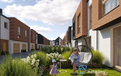 Energooszczędny segment skrajny 118 m2 z garażem – zamknięte osiedle Rumia, ul. Fredry - Netdomy