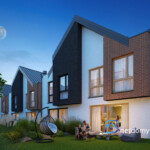 Energooszczędny segment skrajny 118 m2 z garażem – zamknięte osiedle Rumia, ul. Fredry - Netdomy