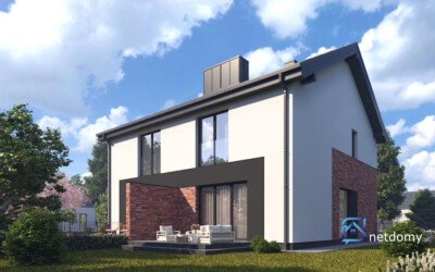Bliźniak 91m2 z ogródkiem | Skrzynki k. Kórnika | Nowa inwestycja - Netdomy