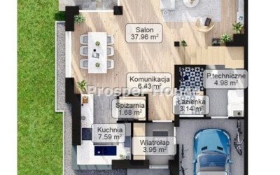 Nowoczesny dom bliźniak 195 m2 z ogrodem w Sulejówku - Netdomy