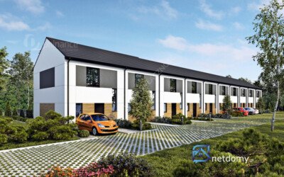 Nowoczesny segment środkowy z ogródkiem w Kleszczewie – 65,78 m² - Netdomy