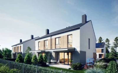 Nowoczesny bliźniak 128,81 m² z garażem – Kosakowo, ul. Pienczk - Netdomy