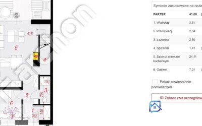Nowoczesny dom bliźniak z poddaszem – Łódź Nowosolna - Netdomy