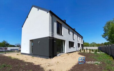 Nowy bliźniak z garażem i ogrodem – Konstantynów Łódzki 132 m² bez prowizji - Netdomy