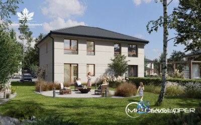 Dom bliźniaczy 101,11 m² na Osiedlu Klonowym – nowa inwestycja w Szczecinie - Netdomy