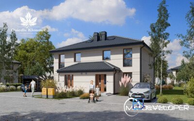 Dom bliźniaczy 101,11 m² na Osiedlu Klonowym – nowa inwestycja w Szczecinie - Netdomy