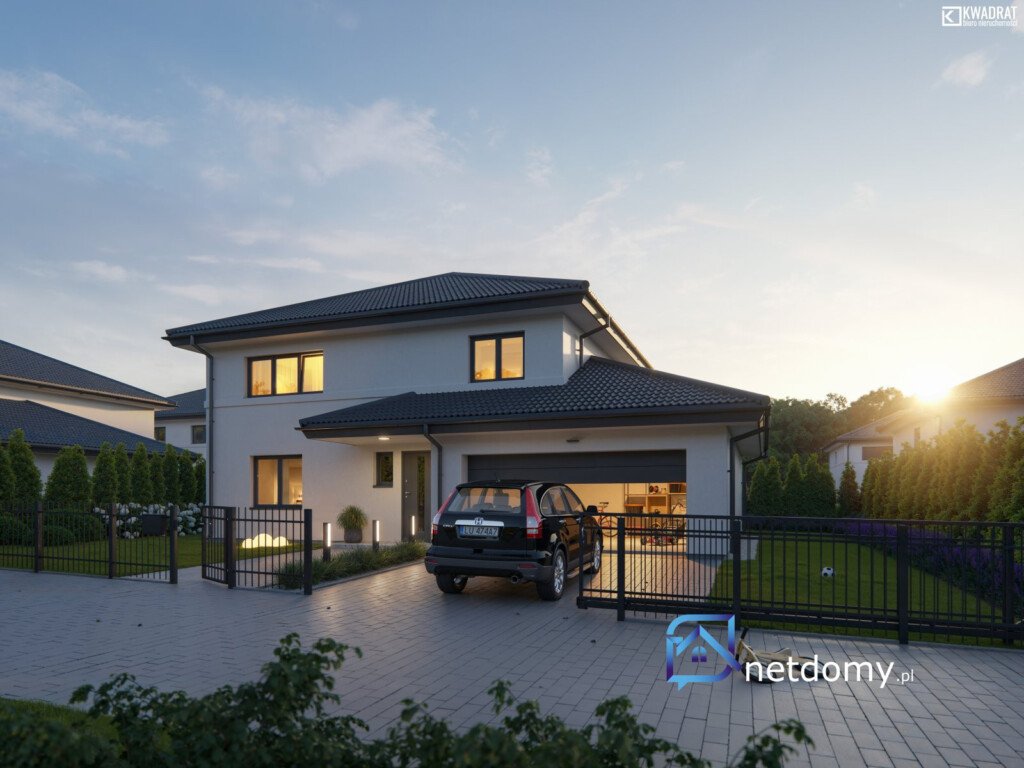 Nowoczesny dom wolnostojący 213 m² z ogrodem 853 m² – Jakubowice Konińskie k. Lublina - Netdomy