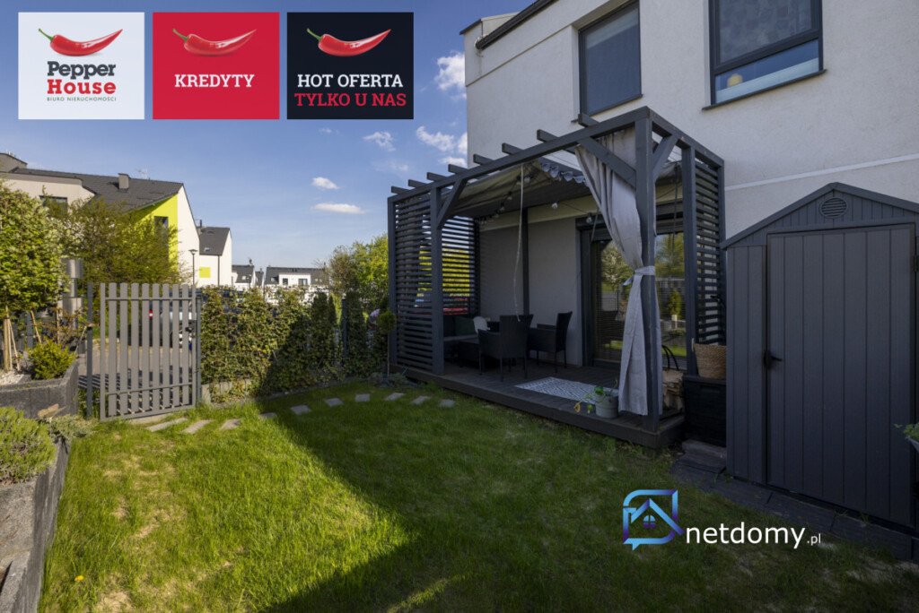 Segment skrajny z ogrodem w Gdańsku Jasień – 4 pokoje, 73,28 m² - Netdomy