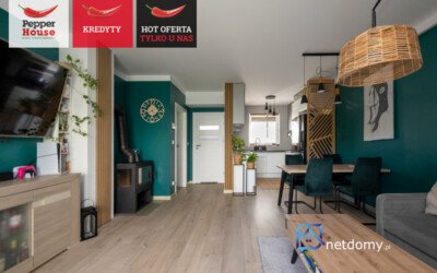 Segment skrajny z ogrodem w Gdańsku Jasień – 4 pokoje, 73,28 m² - Netdomy