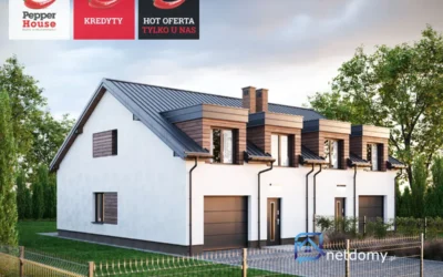Dom bliźniak Banino Żukowo 128,55 m2 z ogrodem 535 m2 – Kubusia Puchatka - Netdomy