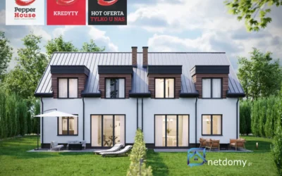 Dom bliźniak Banino Żukowo 128,55 m2 z ogrodem 535 m2 – Kubusia Puchatka - Netdomy