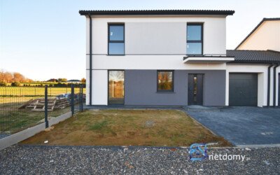 Energooszczędny bliźniak 113,7 m² z działką 5 ar – Nasutów, gm. Niemce - Netdomy