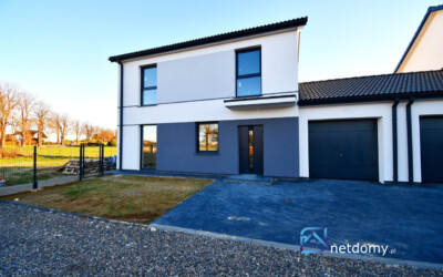Energooszczędny bliźniak 113,7 m² z działką 5 ar – Nasutów, gm. Niemce - Netdomy