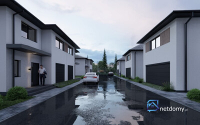 Przestronny 5-pokojowy bliźniak w Osielsku 124,45 m² – zamknięte osiedle, stan deweloperski - Netdomy