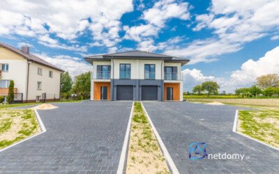 Energooszczędny bliźniak 179 m² z pompą ciepła, garażem i dużą działką – Świdniczek k. Lublina - Netdomy
