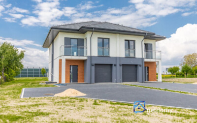 Energooszczędny bliźniak 179 m² z pompą ciepła, garażem i dużą działką – Świdniczek k. Lublina - Netdomy