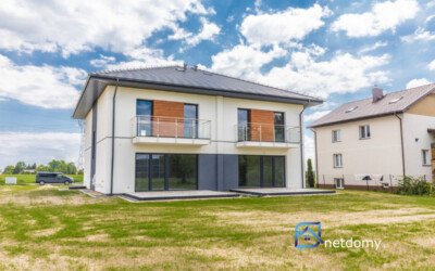 Energooszczędny bliźniak 179 m² z pompą ciepła, garażem i dużą działką – Świdniczek k. Lublina - Netdomy