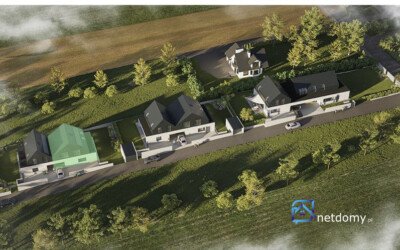 Nowoczesny bliźniak 153 m² z ogrodem, garażem i pompą ciepła – Szerokie, Lublin - Netdomy