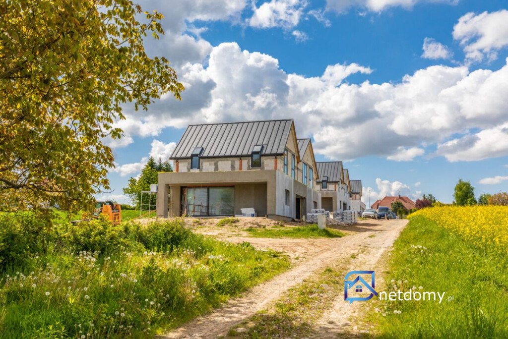 Nowoczesny bliźniak 153 m² z ogrodem, garażem i pompą ciepła – Szerokie, Lublin - Netdomy