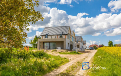Nowoczesny bliźniak 153 m² z ogrodem, garażem i pompą ciepła – Szerokie, Lublin - Netdomy