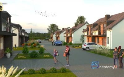 Nowoczesny bliźniak 106,49 m² na Osiedlu Zielone Wzgórze w Rokietnicy - Netdomy