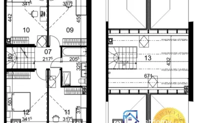 Nowy dom szeregowy 6 pokoi Kostuchna Katowice 182 m² przy lesie - Netdomy