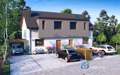 Nowoczesny bliźniak Katowice Zarzecze 85 m² ul. Jargonia - Netdomy